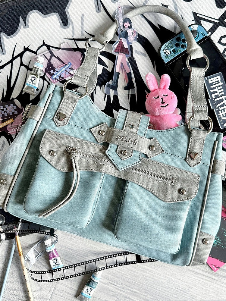 Cyan Motorcycle Ita Shoulder Bag