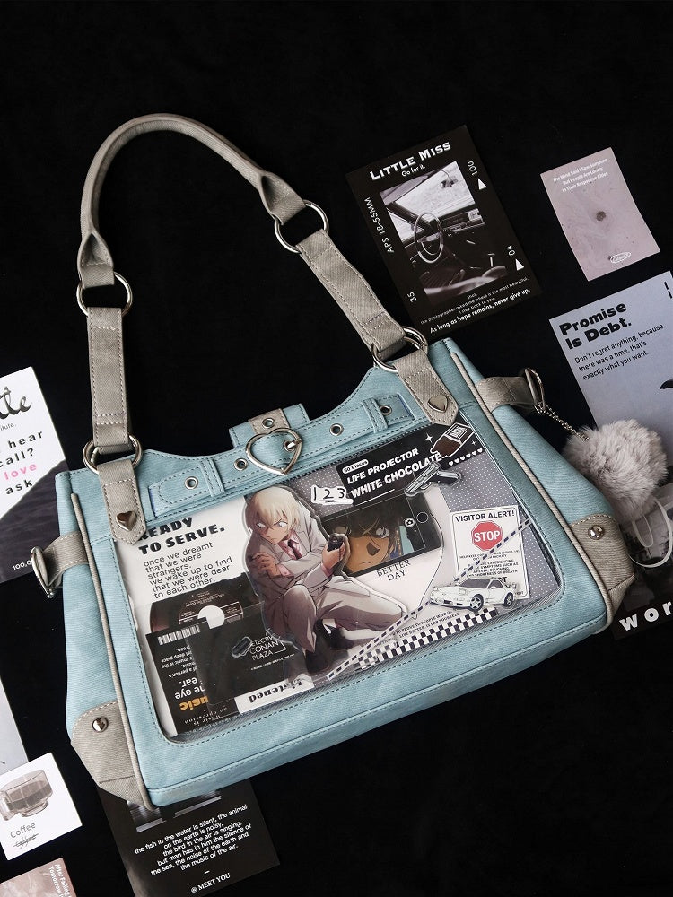 Cyan Motorcycle Ita Shoulder Bag