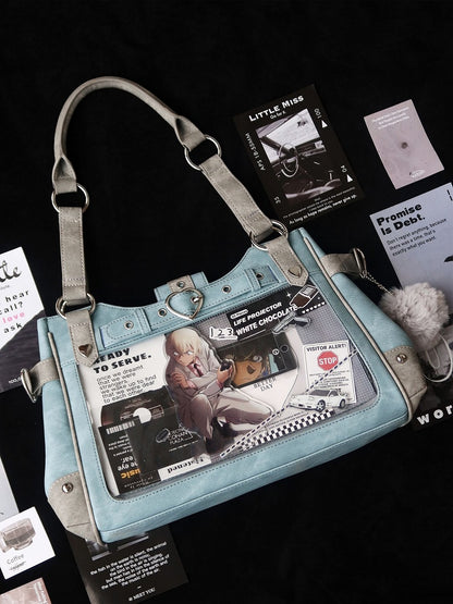 Cyan Motorcycle Ita Shoulder Bag