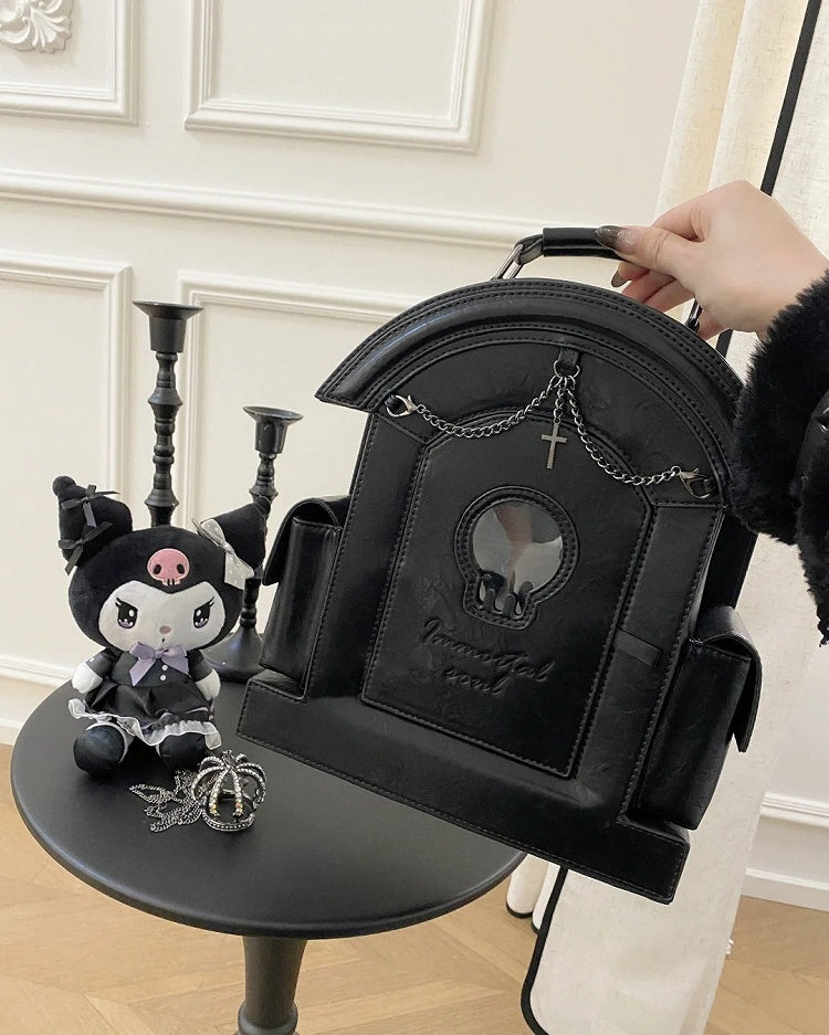 Gothic Black Gravestone-Shaped Ita Backpack