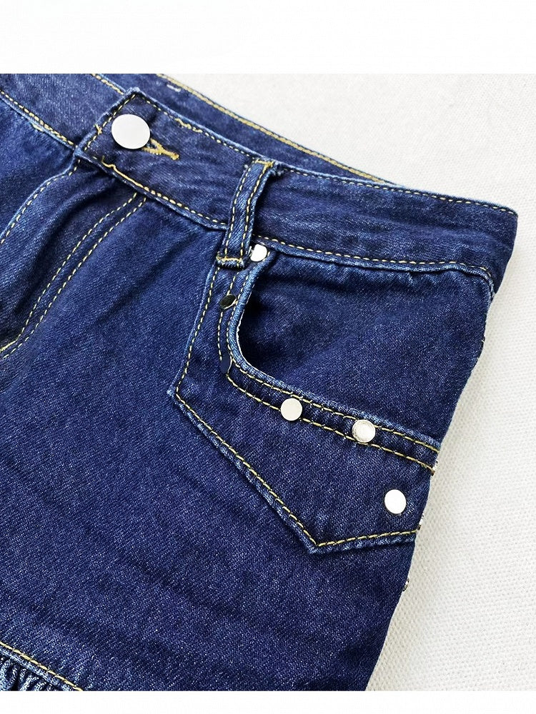 Blue Y2K Denim Skirt