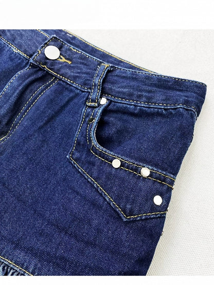 Blue Y2K Denim Skirt