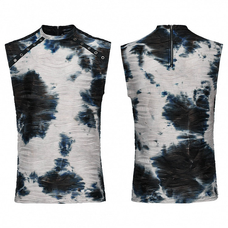 Black and Blue Cyber Tank Top