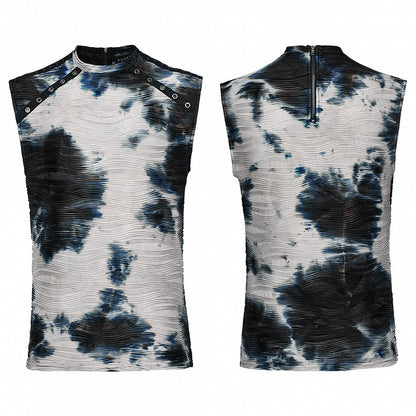 Black and Blue Cyber Tank Top