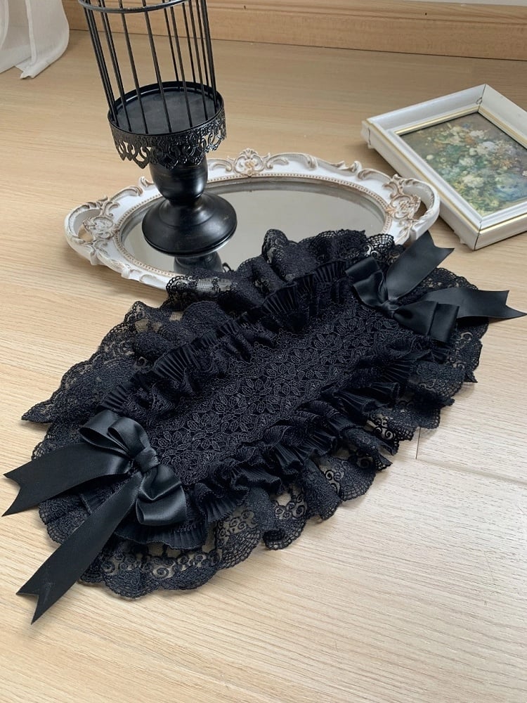 White / Black Lace Hairband