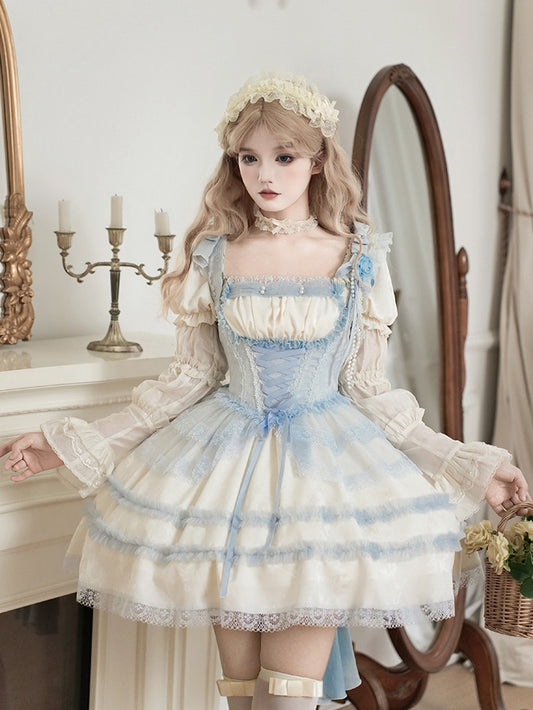 Beige Detachable Marie Sleeves