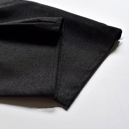 Gothic Punk Black Halloween Gloves with Nails