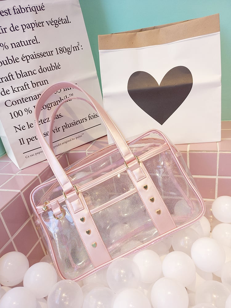 Pink/Black Sheer Ita Tote Bag