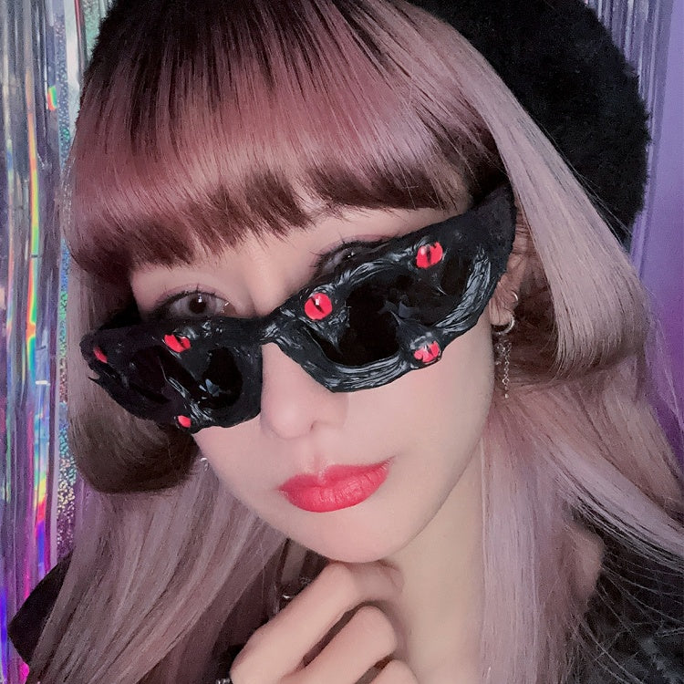 3 Options Eyes Decorated Sunglasses