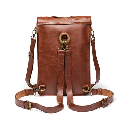 Steampunk Gears Backpack Dark Coffee / Ochre