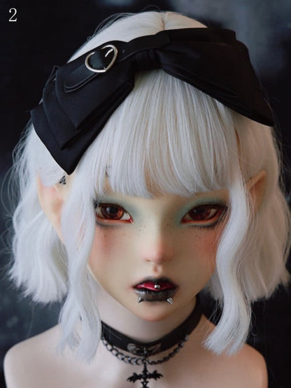 4 Options Black Gothic Buckle Decorated Bowknot KC