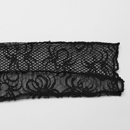 Black Cyberpunk Slim Patchwork T-shirt