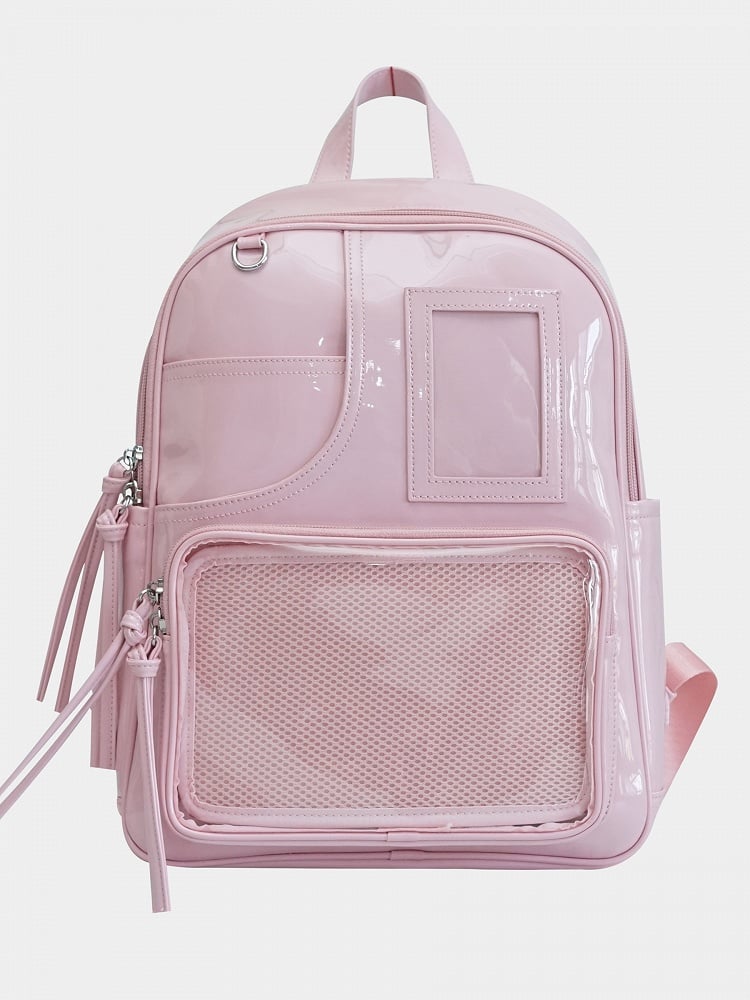 Polished Pink PU Ita Backpack