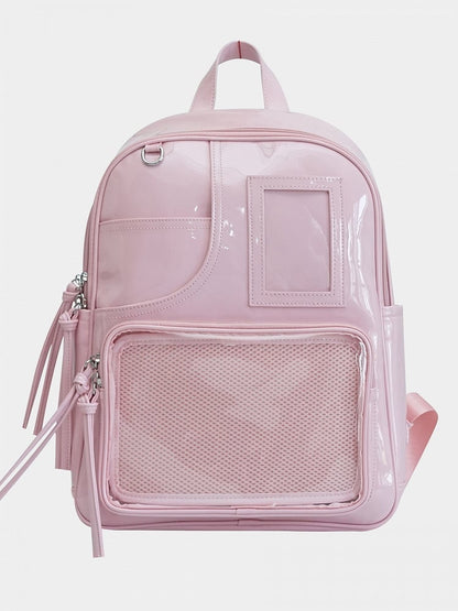 Polished Pink PU Ita Backpack