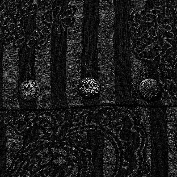 Striped Jacquard Goth Waistcoat