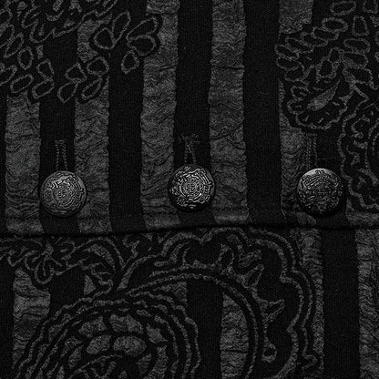 Striped Jacquard Goth Waistcoat