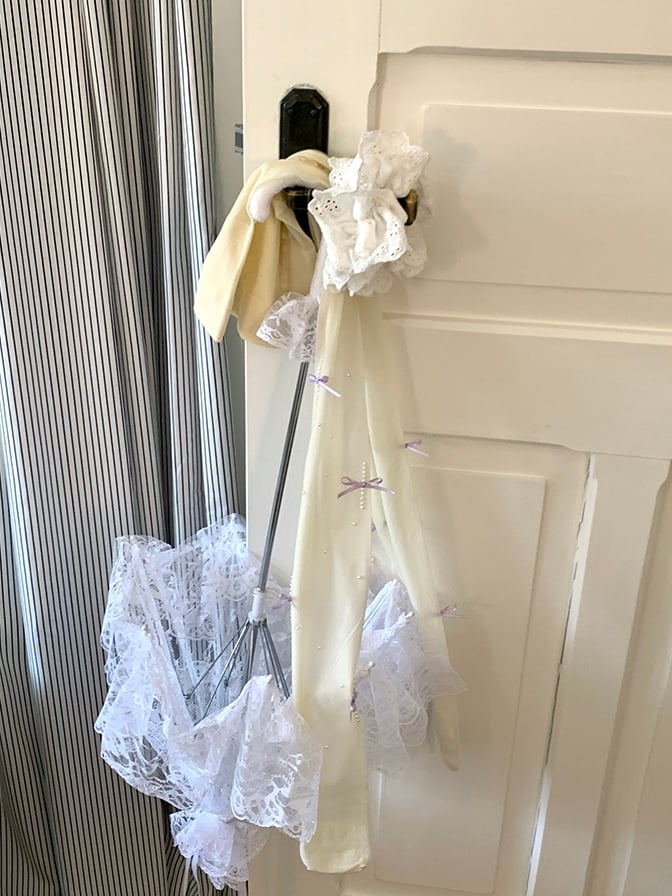 4 Color Options Beaded Decorated Bowknot Details Tights