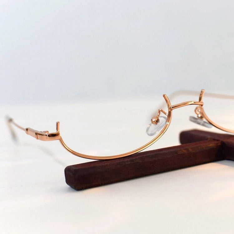 Gold Steampunk Eyeglasses Frame