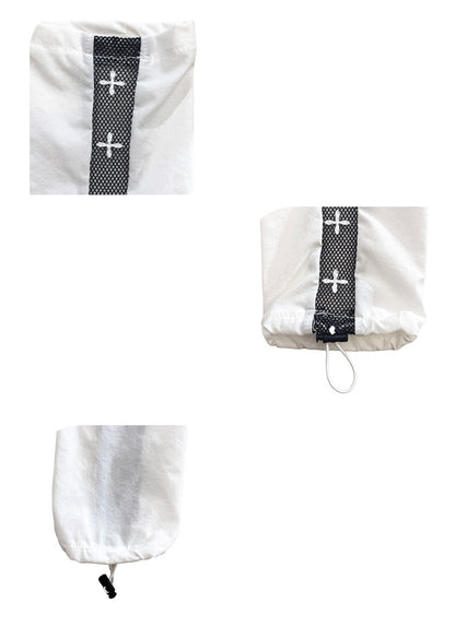 Gothic Crosses White Sleeves