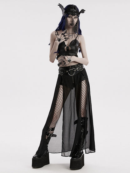 Black Punk Chain Mask