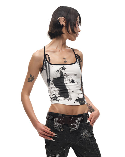 Pink/Black Big Bow Stud Details Rhinestones Embellished Waist Belt