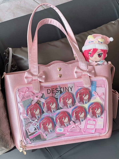 7 Colors Large Capacity Bowknots Crossbody Ita Bag