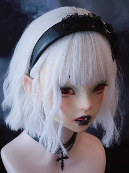 Black Lace Trim With Heart Design KC