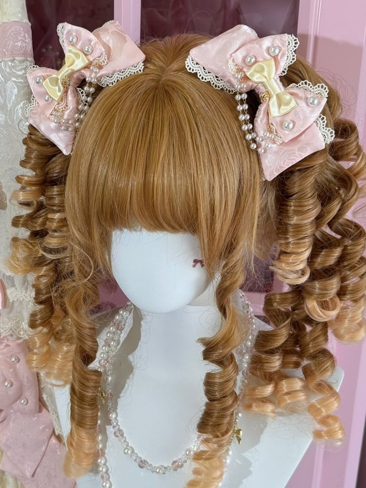 4 Color Options Beaded And Floral Charm Bowknot Hairclip