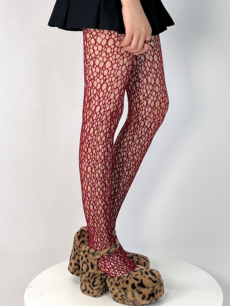 6 Color Options Y2K Cut-out Design Tights