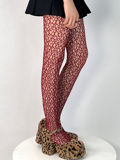 6 Color Options Y2K Cut-out Design Tights