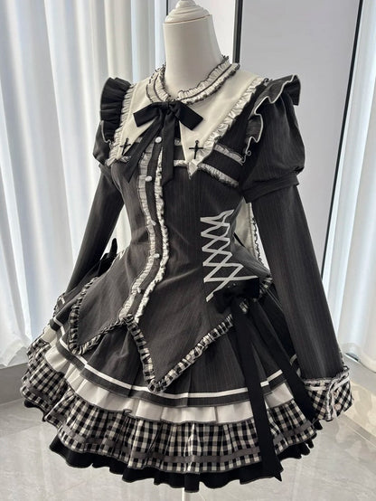 Dark Gray Detachable Straight Sleeves