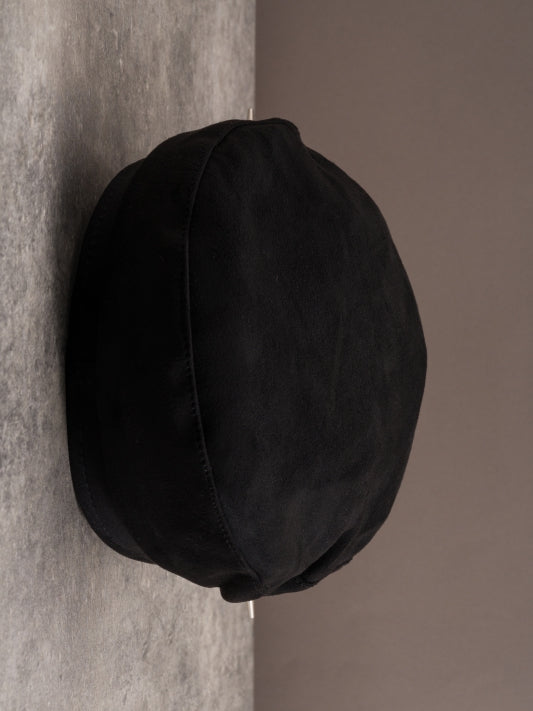 Black Gothic Star-shaped Studs Details Beret Hat