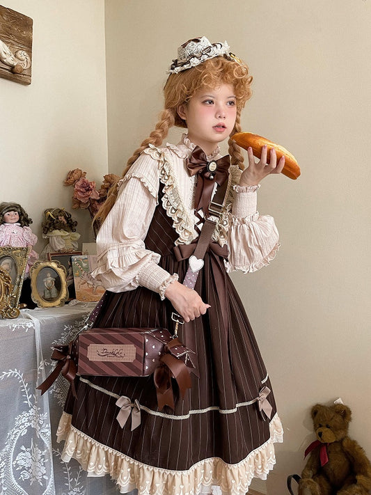 Brown Candy Box Shape Crossbody