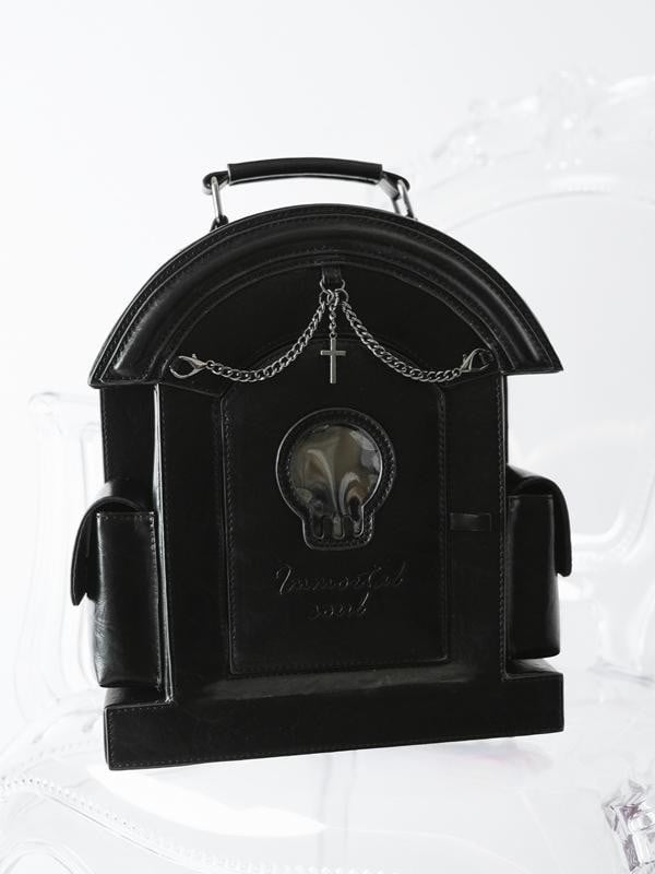 Black Gothic Tombstone-shaped Ita Backpack