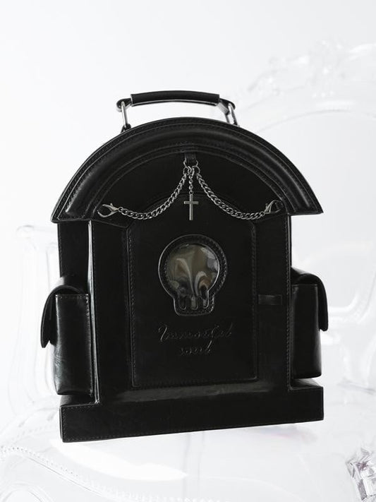 Black Gothic Tombstone-shaped Ita Backpack