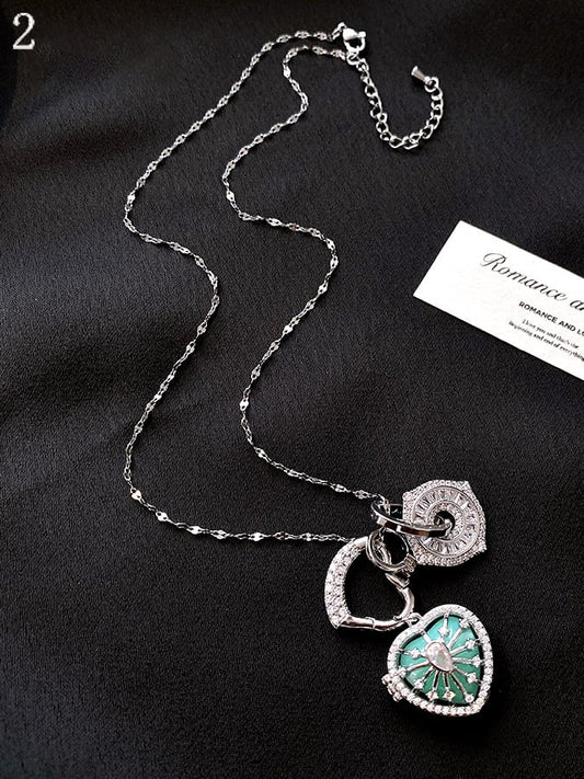 3 OptionsY2K Bittersweet Heart Pendant Necklace