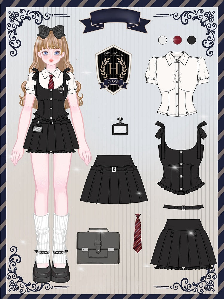 Plus Size Friendly Black Boned Waistcoat with Badge