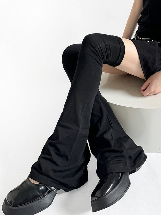 Black Y2K Leg Sleeves