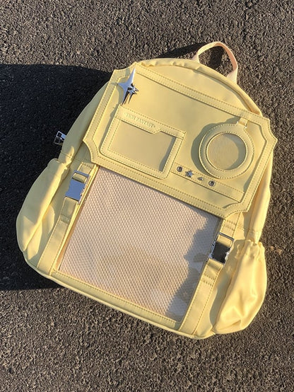 Light Yellow Stars Large Capacity Ita Backpack