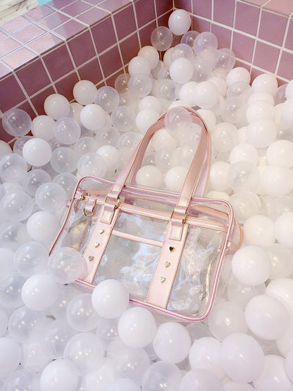 Pink/Black Sheer Ita Tote Bag