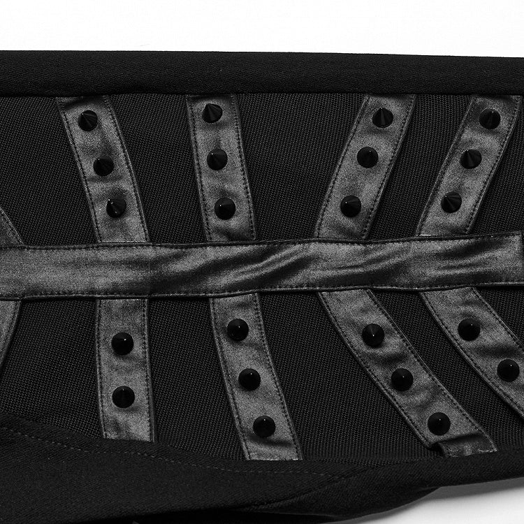 Black Punk Hollow Leggings