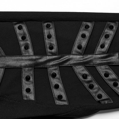 Black Punk Hollow Leggings