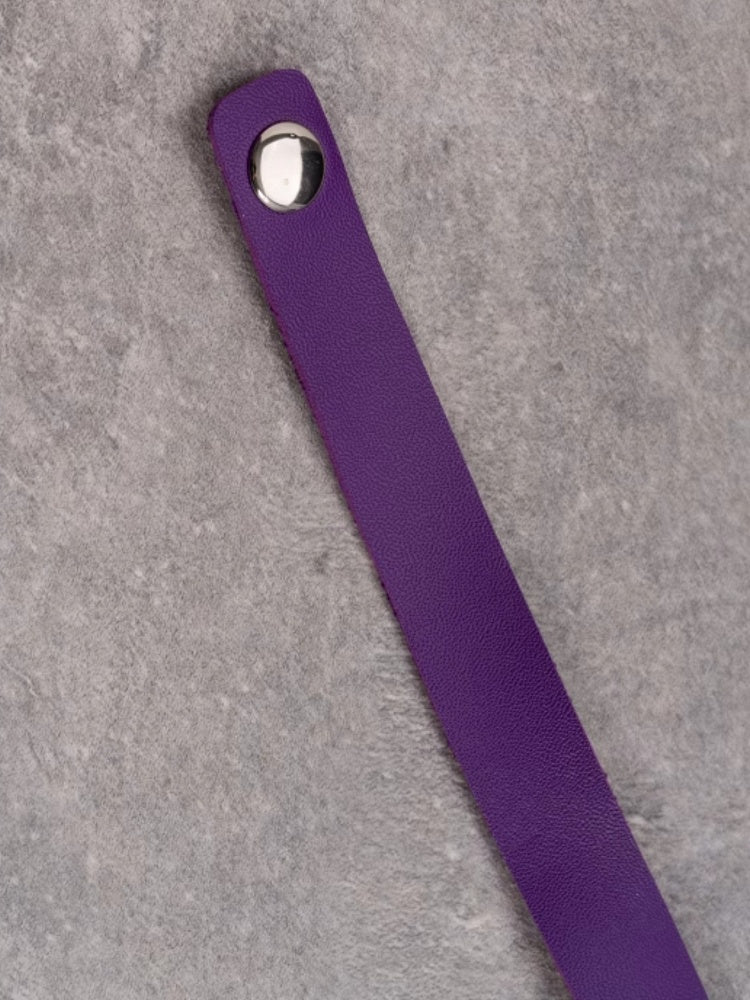 Purple Gothic Cross Pendant Heart Choker