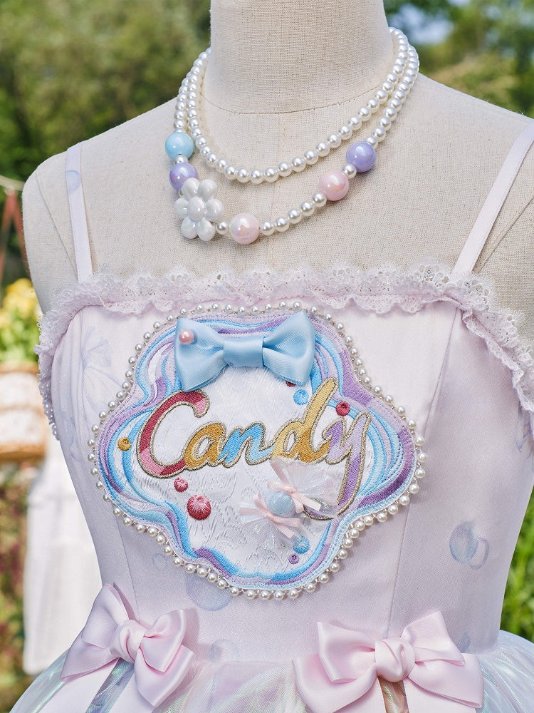 Pastel Color Beaded Necklace