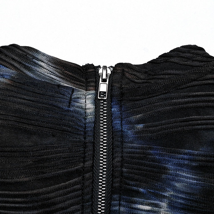 Black and Blue Cyber Tank Top