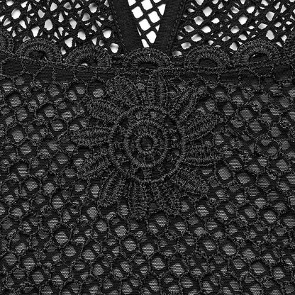 Black Goth Perspective Top