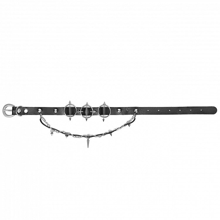 Dark Punk Stud Black Choker