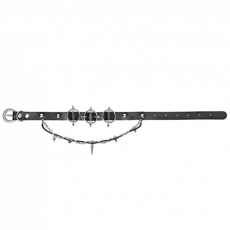 Dark Punk Stud Black Choker