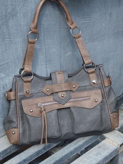 Gray Motorcycle Ita Shoulder Bag