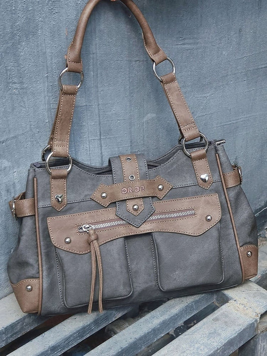 Gray Motorcycle Ita Shoulder Bag